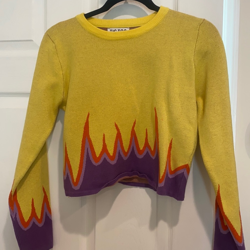 Flame yellow sweater